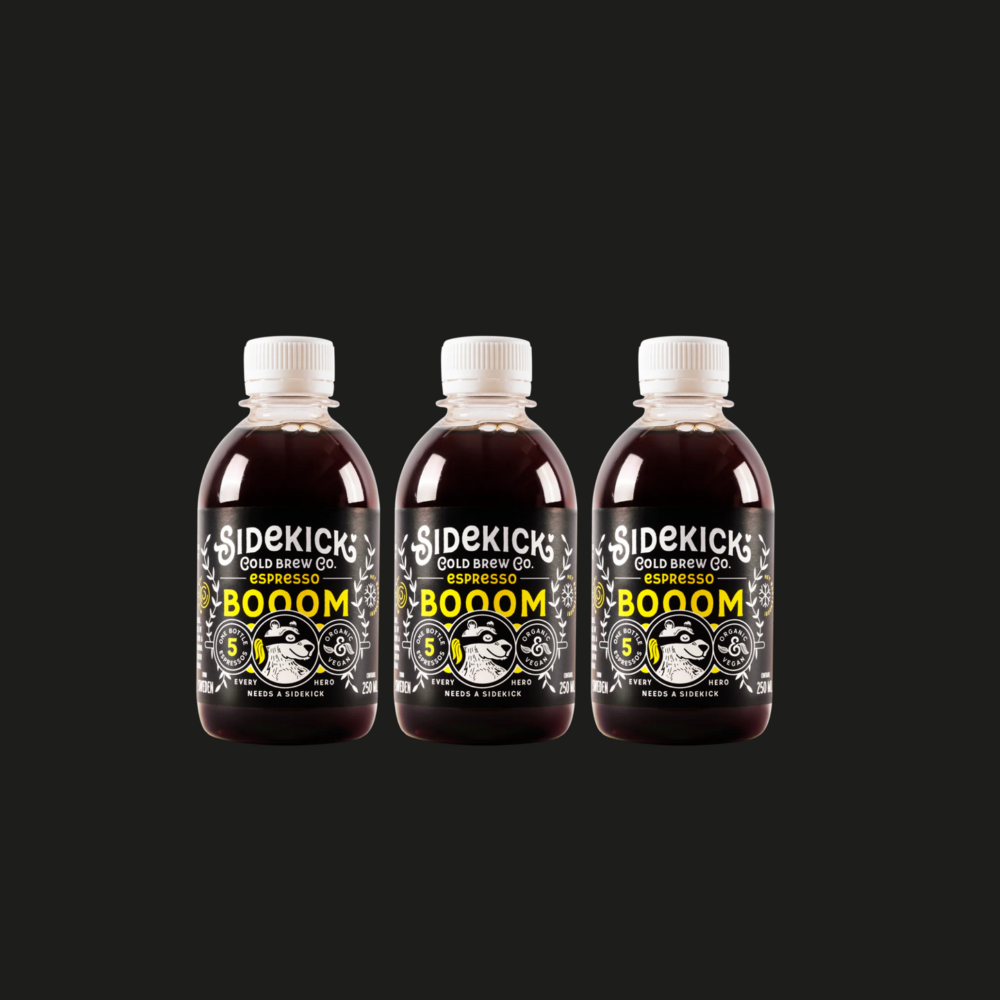 Sidekick Espresso BOOOM - 250 ml, 5 bottles