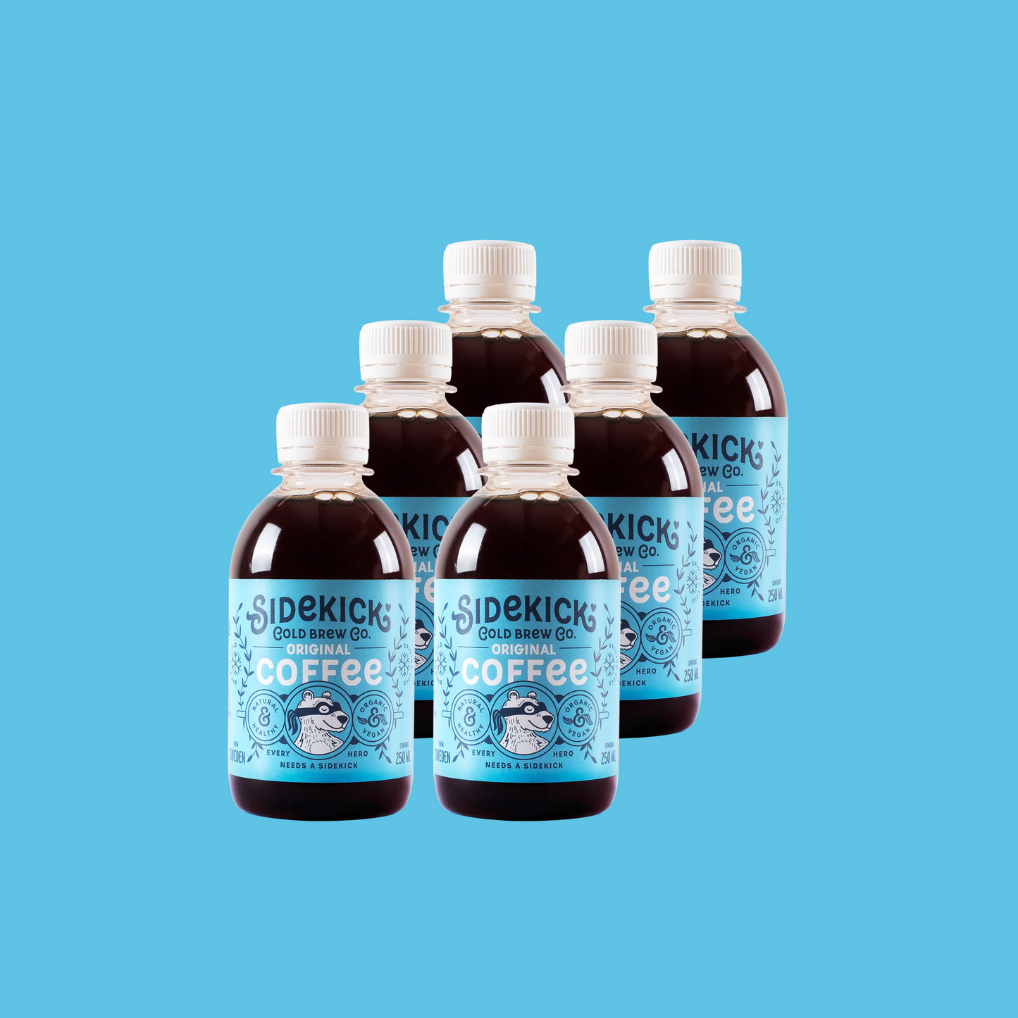 Sidekick Cold Brew Original - 250 ml, 5 bottles